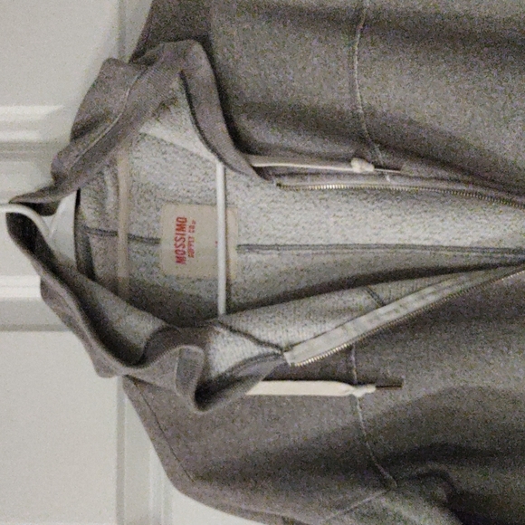 TARGET GREY FULL ZIPP🤐🤙THUMB HOLE  JACKET🫶🏼 LARGE MOSSIMO - Picture 3 of 5